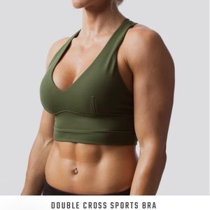 Great condition, dark green Born Primitive sports bra in size medium.